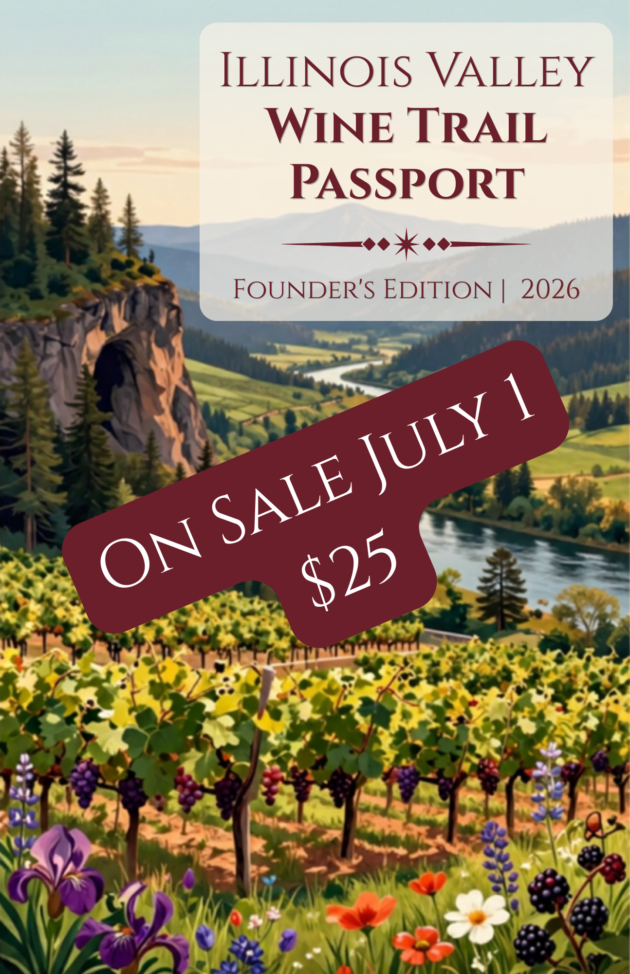 Illinois Valley Wine Trail Passport - Founder's Edition